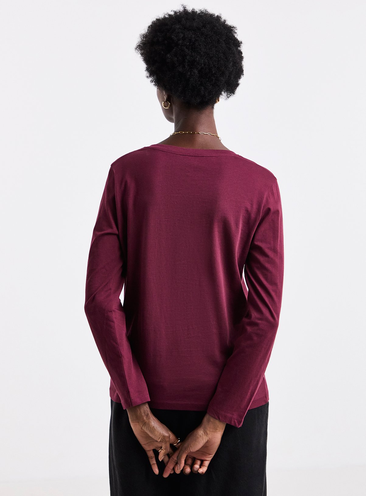 JD WILLIAMS 5 Pack V Neck Long Sleeve Top 8 - Image 3 thumbnail